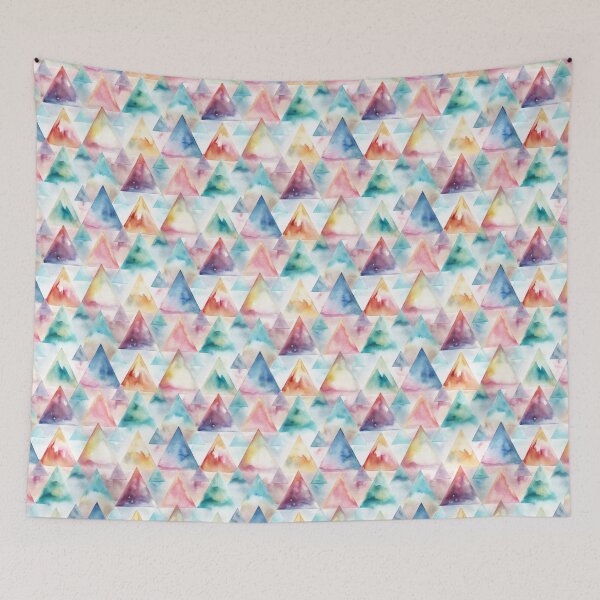 Item preview, Watercolor Triangle Seamless Pattern designed and sold by ktrin_ai.