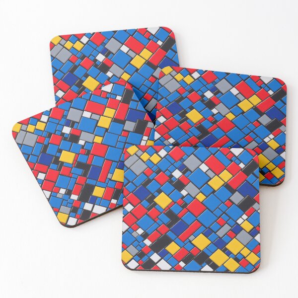 Item preview, Abstract Piet Mondriaan Style Pattern Design designed and sold by TheArtOfPat.