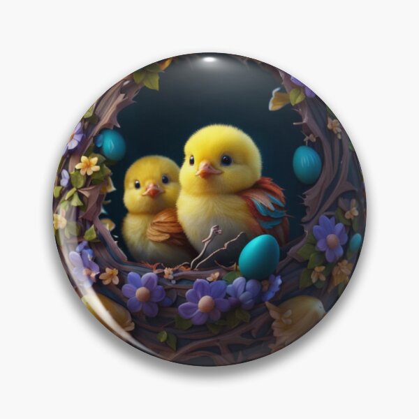 Item preview, Cuddly Chicks in an Easter Egg designed and sold by Itsapizzart.