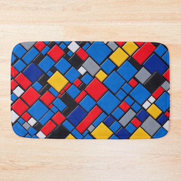 Artikelvorschau, Abstract Piet Mondriaan Style Pattern Design entworfen und verkauft von TheArtOfPat.
