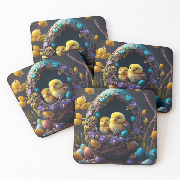 Item preview, Cuddly Chicks in an Easter Egg designed and sold by Itsapizzart.
