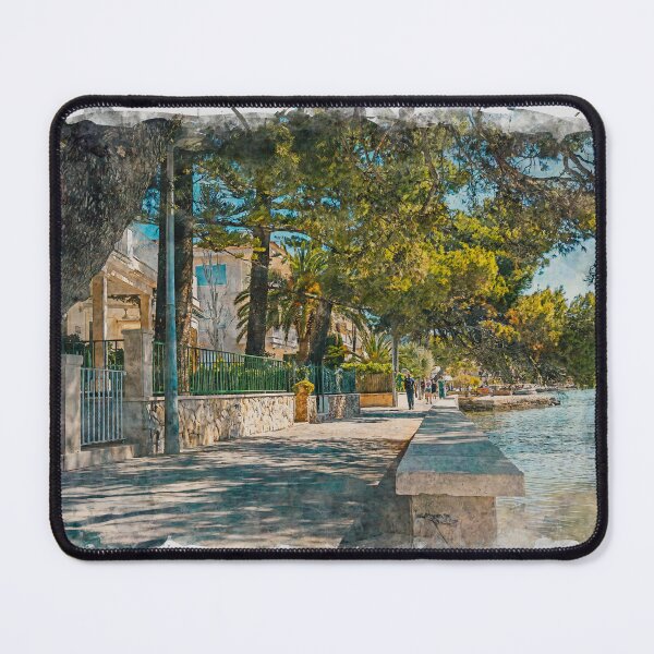Item preview, Puerto Pollensa Pine Walk Mallorca Watercolour Effect designed and sold by GG WALL ART.