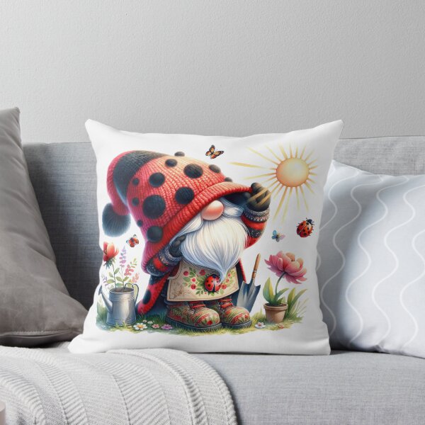 Item preview, Cute Ladybug Gnome designed and sold by Magnuna.