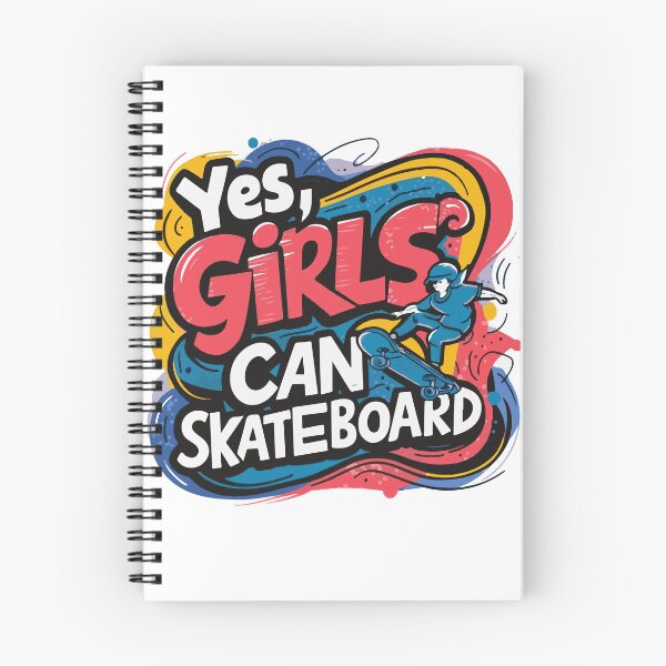 Item preview, yes girls can skateboard  designed and sold by BRROOLY.