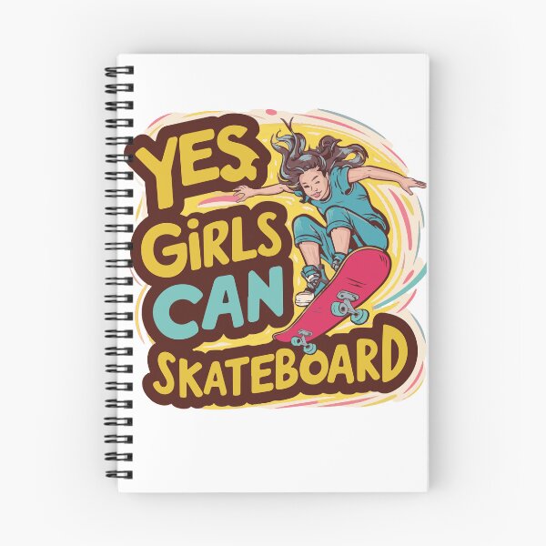 Item preview, yes girls can skateboard  designed and sold by BRROOLY.