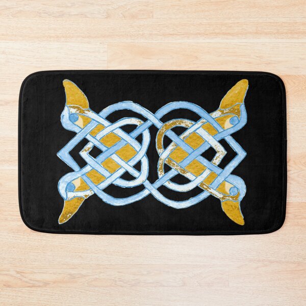 Item preview, Celtic yellow duck tracery designed and sold by Zamen.