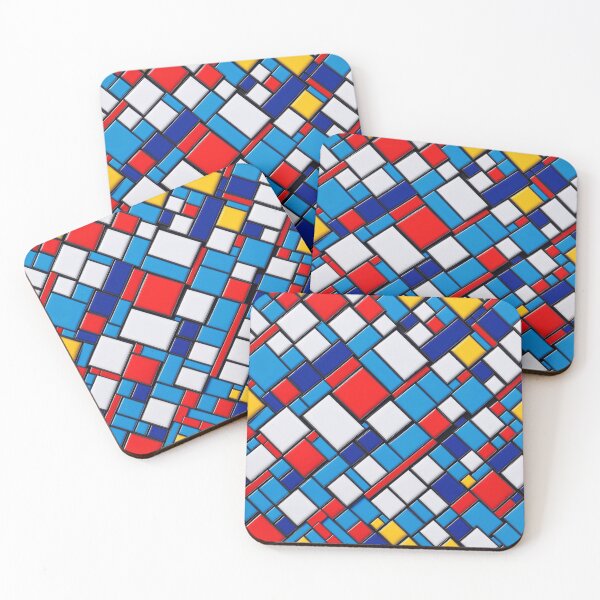 Item preview, Abstract Piet Mondriaan Style Pattern Design designed and sold by TheArtOfPat.