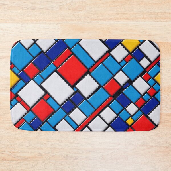 Artikelvorschau, Abstract Piet Mondriaan Style Pattern Design entworfen und verkauft von TheArtOfPat.