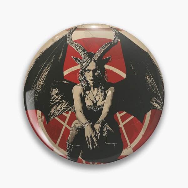Item preview, The Female Devil - Skull, Skeleton, Skull, Pentagram designed and sold by HIGUMAX.