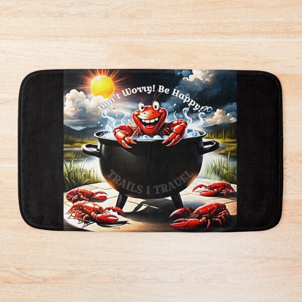 Item preview, Don't Worry, Be Happy Crawfish designed and sold by trailsitravel.