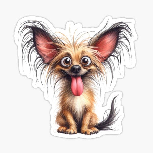 Funny Crazy Dog Sticker