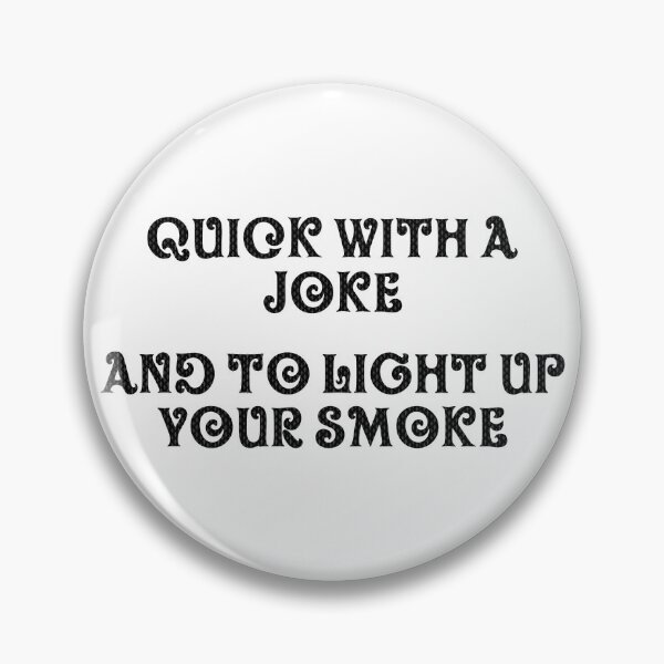 Item preview, Quick with a joke black font designed and sold by FanboyMuseum.