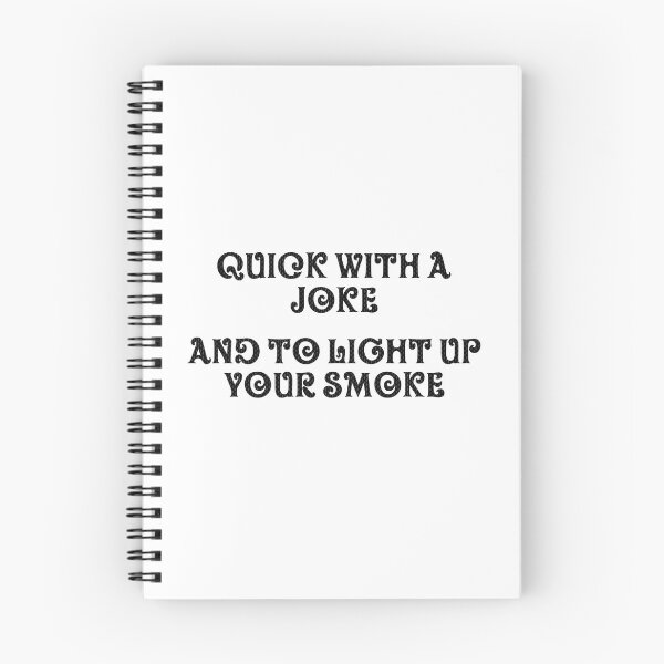 Item preview, Quick with a joke black font designed and sold by FanboyMuseum.