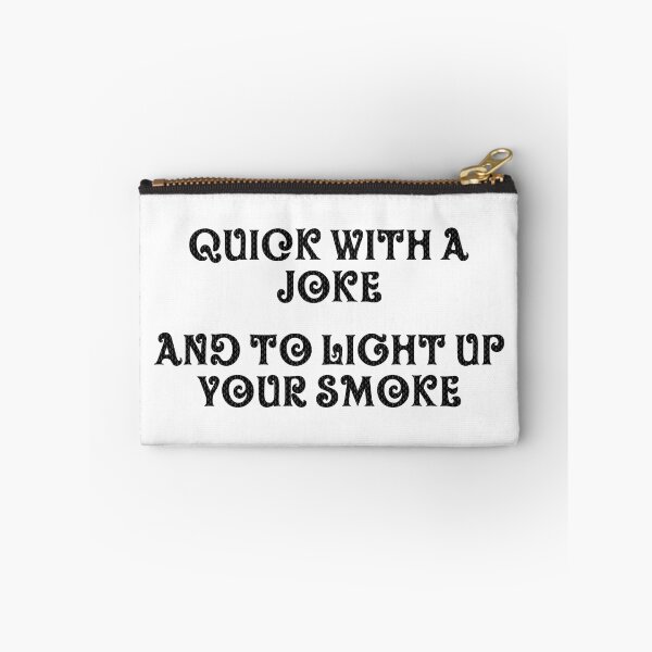 Item preview, Quick with a joke black font designed and sold by FanboyMuseum.