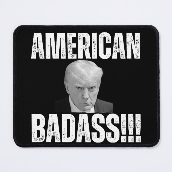 Item preview, American BadAss!!! Trump - Patriotic President Trump designed and sold by RiffRaffGraffix.