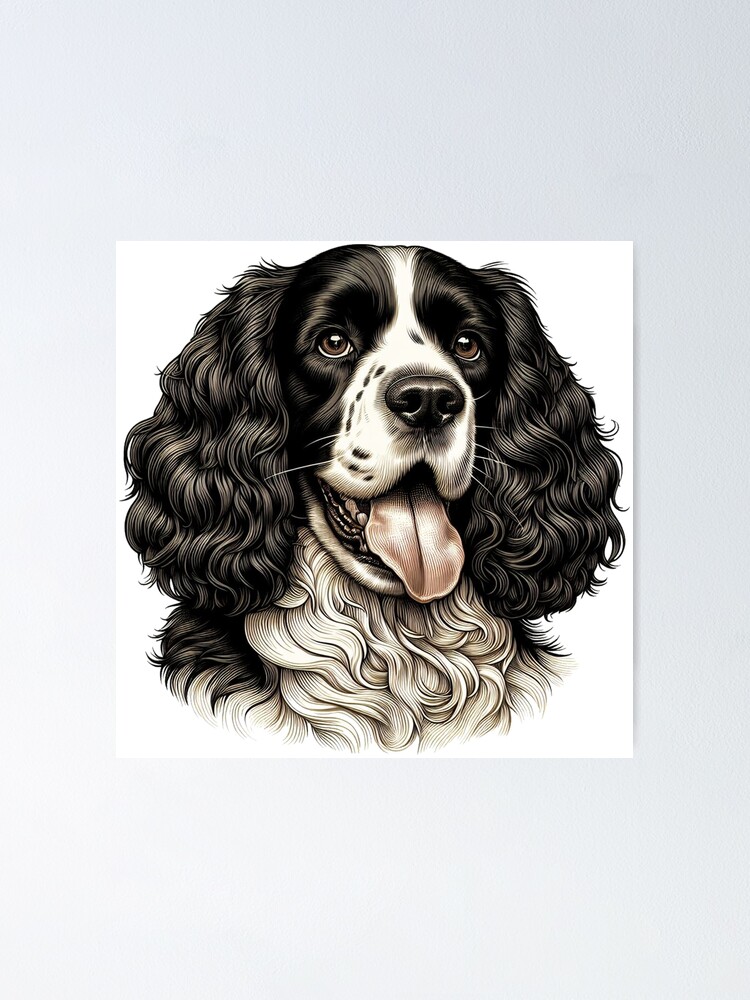 Thumbnail 1 of 3, Poster, English Springer Spaniel designed and sold by vectcd.