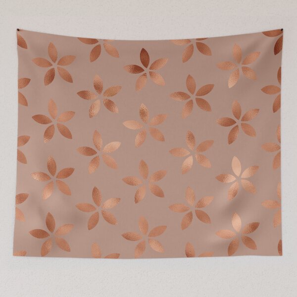 Item preview, Rose copper floral geo designed and sold by peggieprints.