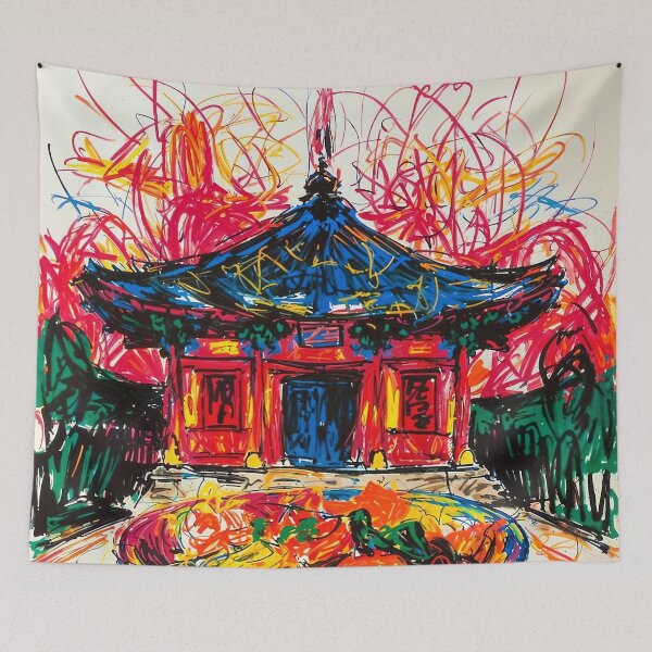 Item preview, Abstract South Korean Artwork - Kimchi  designed and sold by feether-store.