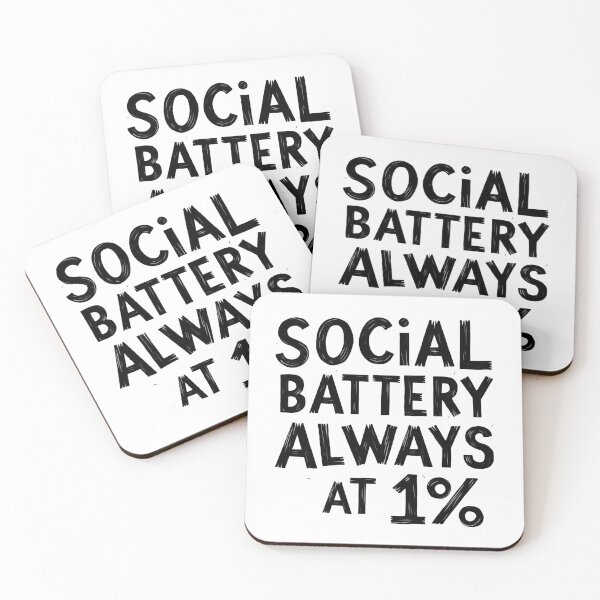 Item preview, Social Battery Always At 1 Percent designed and sold by Krieghorn.