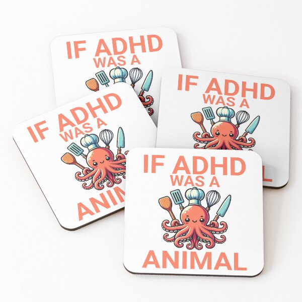 Item preview, If adhd was an animal, cute multi tasking octopus designed and sold by BritishDelights.