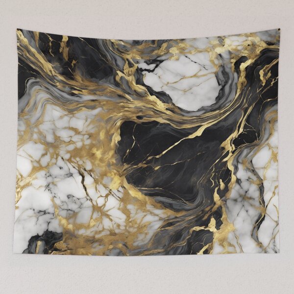 Item preview, GRANT marble gold black  designed and sold by ProzixART.