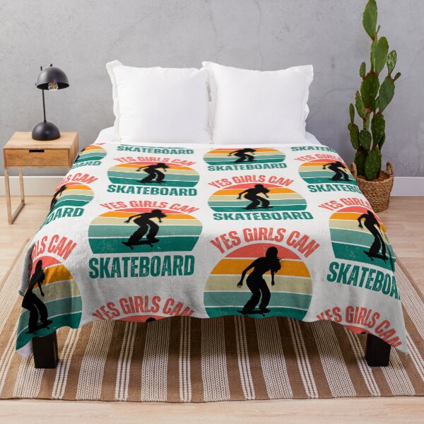 Item preview,  Yes,Girls can skateboard ,girl power designed and sold by erozzz.
