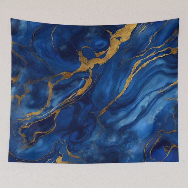 Item preview, GRANT marble  gold blue designed and sold by ProzixART.