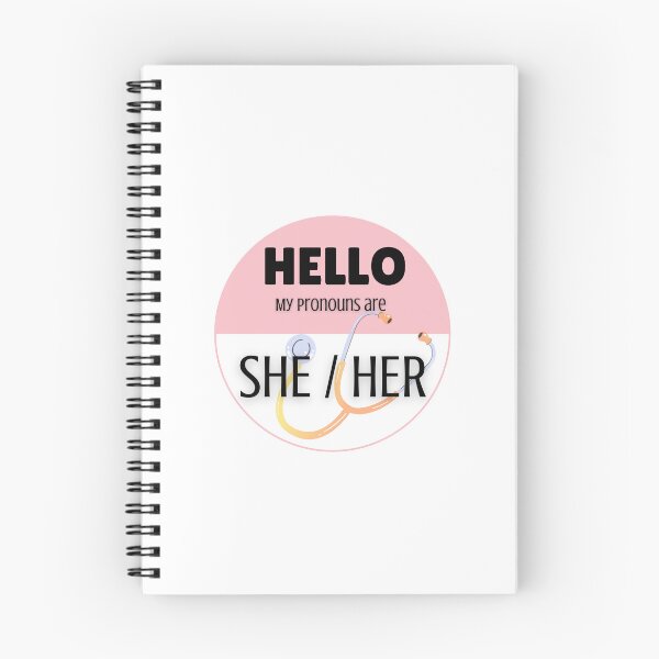 Item preview, Pronoun Badge for Healthcare Professionals | SHE/HER designed and sold by TheFamilyVan.