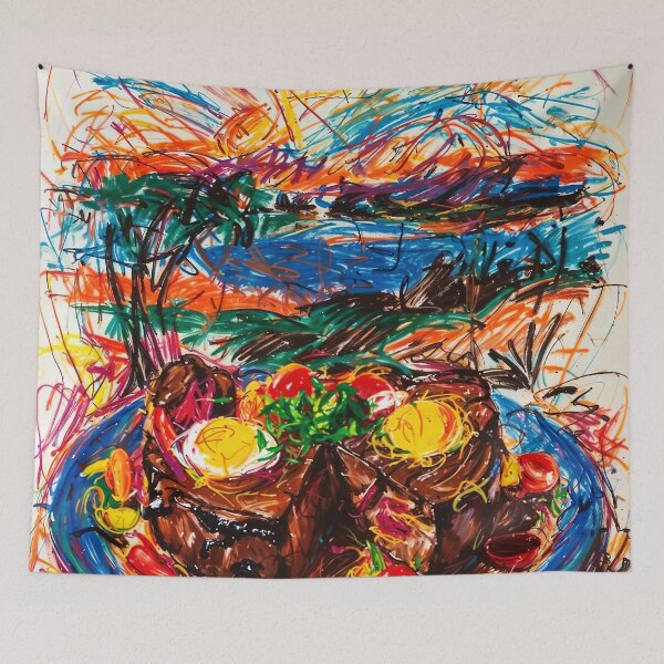 Item preview, Abstract Argentinian Artwork - Parrillada & Asado designed and sold by feether-store.
