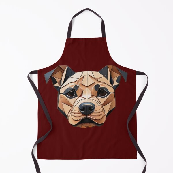 Item preview, Geometric Canine: Minimalist Paper-Cut Staffordshire designed and sold by products4urduke.
