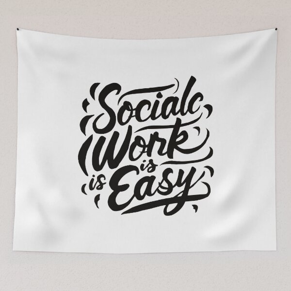 Item preview, Social Work is Easy classic t-shirt  designed and sold by Dinsigne.