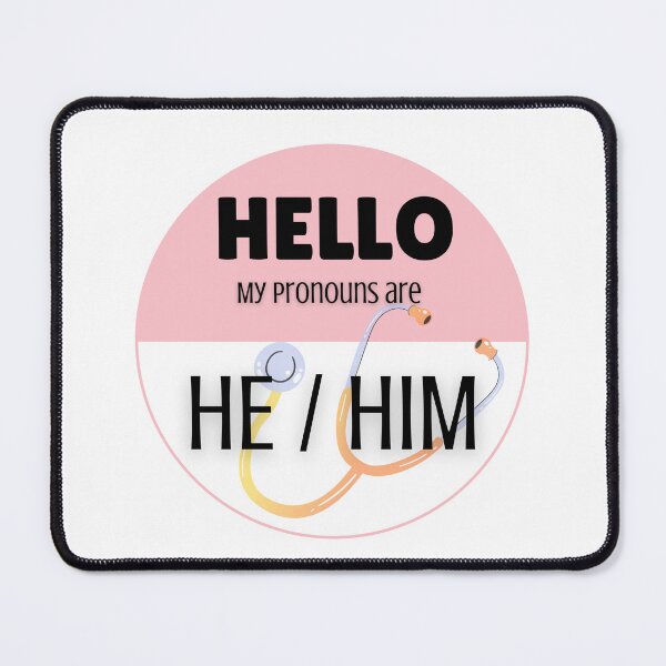 Item preview, Pronoun Badge for Healthcare Professionals | HE/HIM designed and sold by TheFamilyVan.