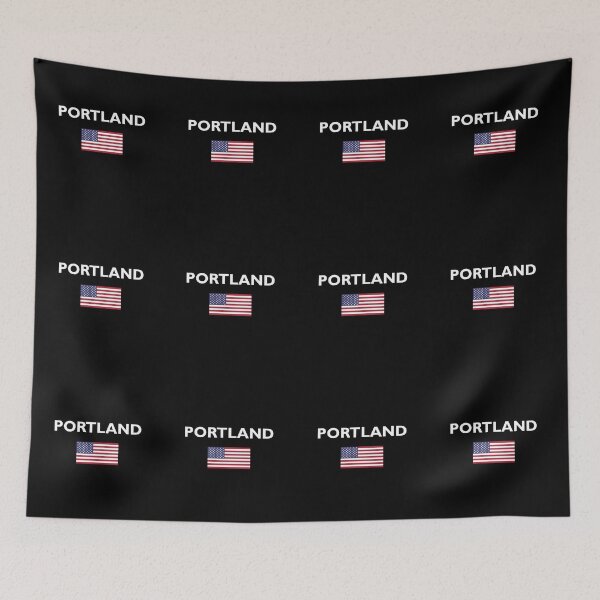 Item preview, Portland USA American Flag Dark Color designed and sold by TinyStarAmerica.