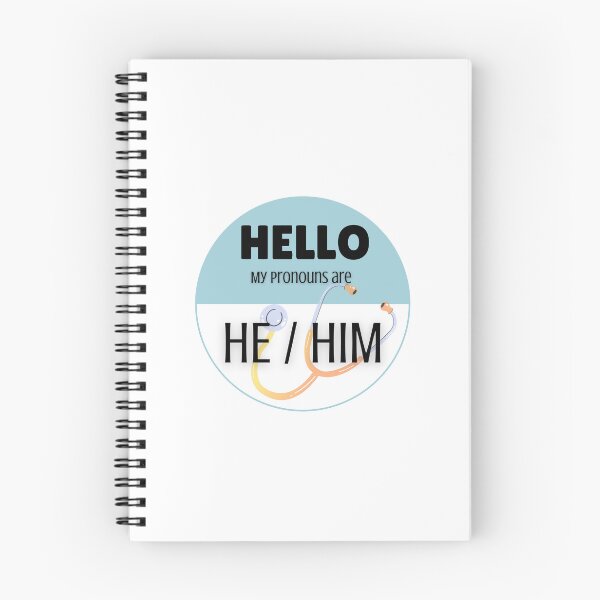 Item preview, Pronoun Badge for Healthcare Professionals | HE/HIM designed and sold by TheFamilyVan.