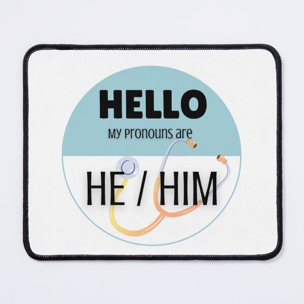 Item preview, Pronoun Badge for Healthcare Professionals | HE/HIM designed and sold by TheFamilyVan.