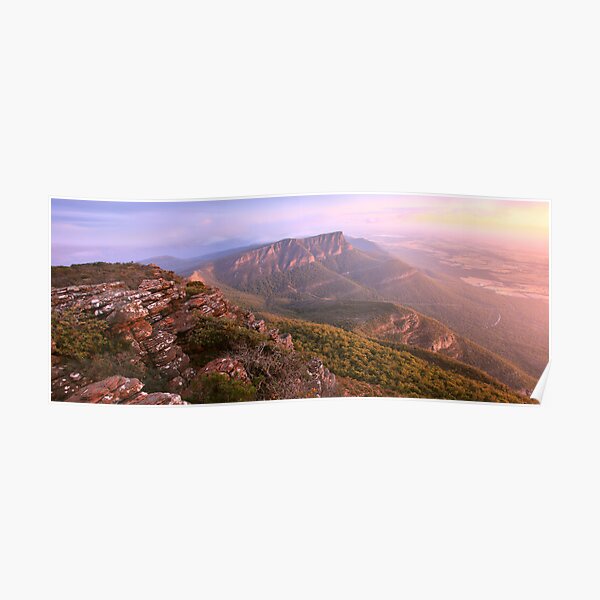 Redmans Bluff from Mt William, Grampians, Australia Poster