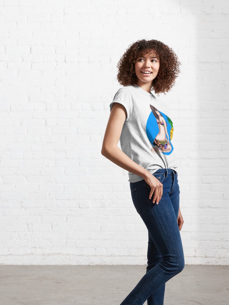 Thumbnail 6 of 7, Classic T-Shirt, PINUP TEES - Tropical Express designed and sold by VintageEmpire.