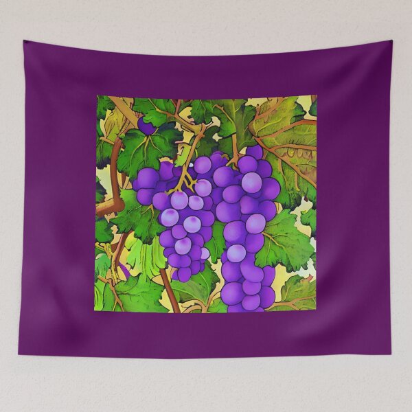 Item preview, Uvas moradas en el Grapevine designed and sold by Marymarice.