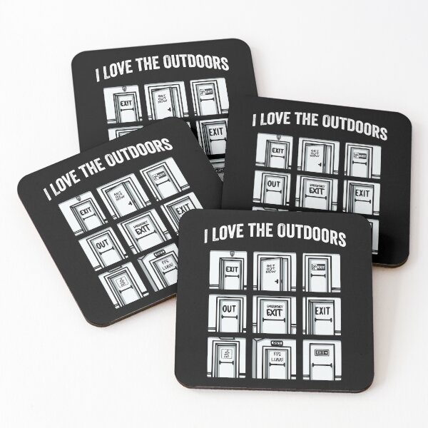 Item preview, I Love The Outdoors, fun play on words, sarcastic non-outdoorsy person designed and sold by LuxindaSwirl.