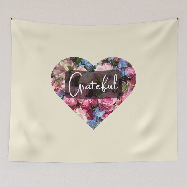 Item preview, Heart-shaped Grateful Pattern designed and sold by designlee.