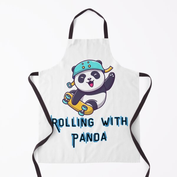 Item preview, Rolling with Panda Tee, Urban Jungle Thrills, Skate Park Edition Gift designed and sold by Terry-Salsa.