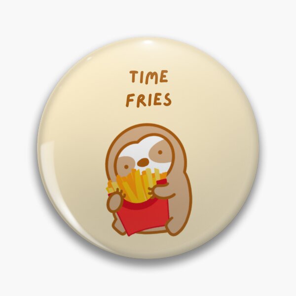Item preview, Time Flies French Fries Sloth designed and sold by theslothinme.