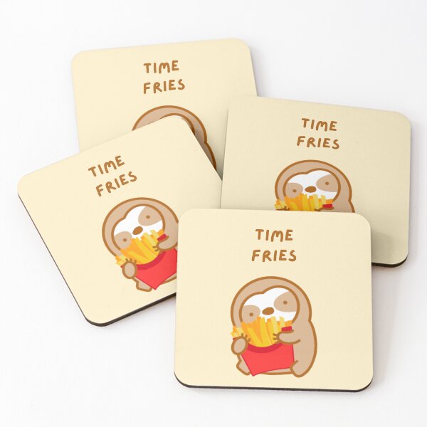 Item preview, Time Flies French Fries Sloth designed and sold by theslothinme.