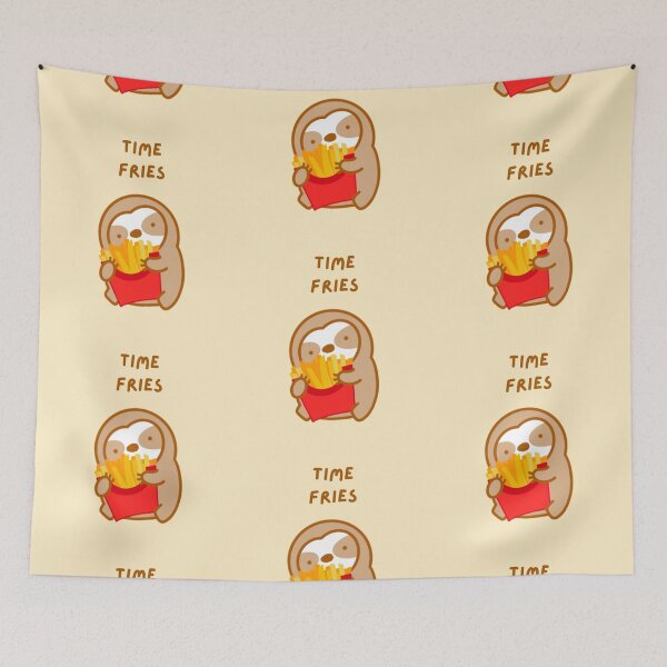 Item preview, Time Flies French Fries Sloth designed and sold by theslothinme.