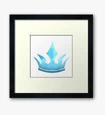 Watercolour Crown Framed Print