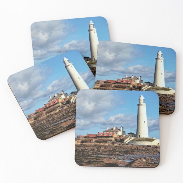 Item preview, Tide's out at St'Mary's Lighthouse designed and sold by RosRidleyPhoto.