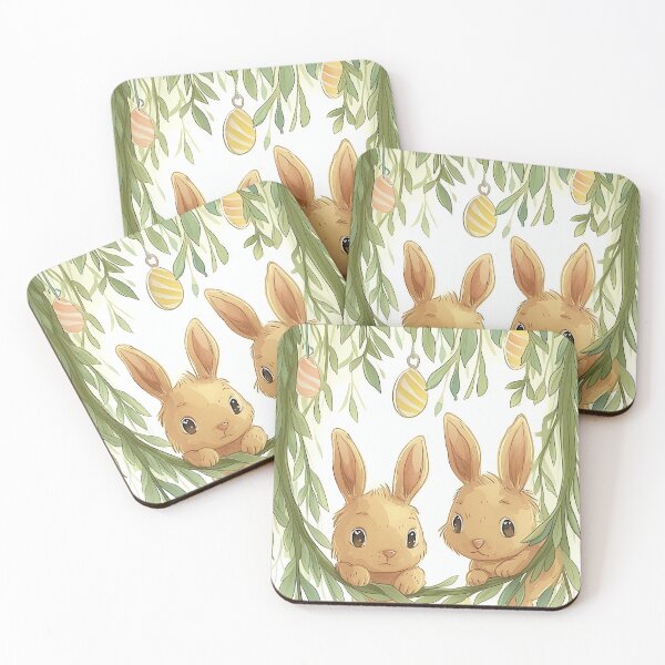 Item preview, Whimsical Willow Bunnies designed and sold by cute-animals99.
