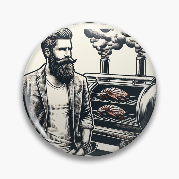 Item preview, Real Men Smell Like Barbecue BBQ Grill Smoker designed and sold by TKsTees.