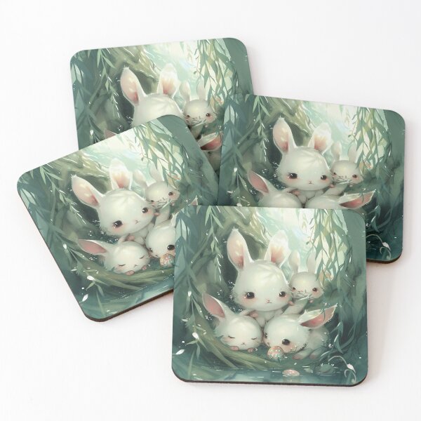 Item preview, Whimsical Bunny Haven designed and sold by cute-animals99.