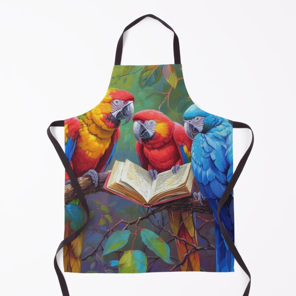Item preview, 3 Parrots Reading Book Print designed and sold by GrinGalore.